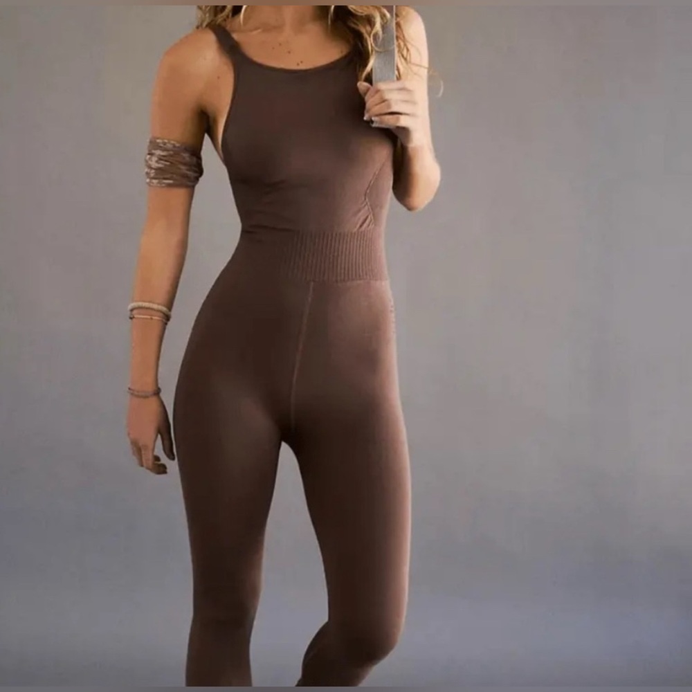 FP Movement by Free People good karma high neck onesie M/L - NWOT